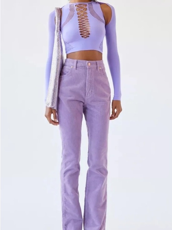 Wrangler Denim - Wrangler Westward Corduroy Purple Bootcut Pants Urban Outfitters NWT - 24 X 32